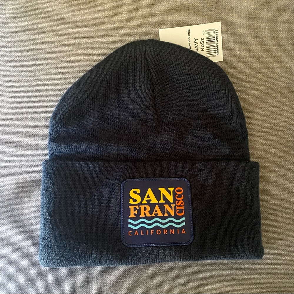 San Francisco navy blue beanie